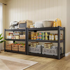 CJF Metal Storage Shelves, 3-Tier Garage Shelving Unit, Heavy Duty Adjustable Metal Shelving for Garage, Basement, Pantry, Warehouse-Black (36 "H x 36" W x 16" D)