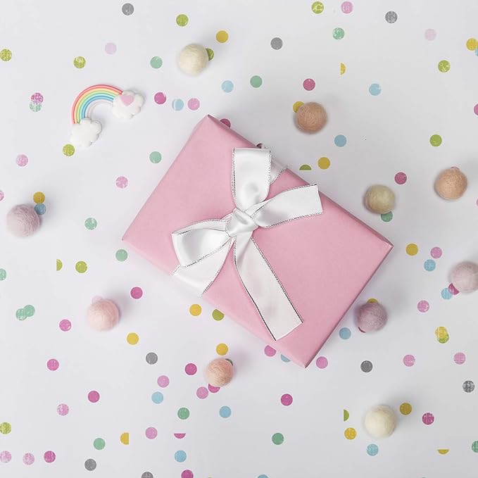 RUSPEPA Pink Kraft Paper Roll - 18 inches x 100 feet - Recyclable Paper Perfect for for Easter Crafts, Art, Wrapping, Packing, Postal, Shipping, Dunnage & Parcel