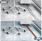 Floor Cord Covers for Wires 10FT Cable Hider Wire Cover Self Adhesive Cord Hider Floor for Offices, Homes, Workshops, Warehouses Cable Cavity 0.39" W x 0.27" H