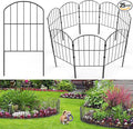 VANCASTLE Decorative Garden Fence 25 Panels, Total 26ft (L) x 24in (H) Rustproof Metal Wire Fencing Border Animal Barrier, Flower Edging for Landscape Patio Yard Outdoor Decor, Arched