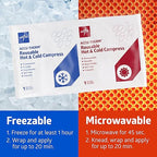 Medline Accu-Therm Reusable Hot/Cold Gel Packs, 5” x 10”, Soft & Flexible, for Injuries, Fast Relief, Recovery & Muscle Soreness - Single