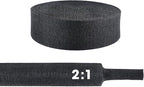 3/4" - 18 feet High Temp Heat Shrink Wire Loom, 2 to 1 Ratio Braided Heat Shrinkable Fabric Wire Management Sheath Sleeving