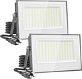 Onforu 200W Flood Lights Outdoor,19000lm Bright LED Work Light with Plug,6500K Daylight White LED Flood Lighting,IP66 Waterproof Security Yard Lights for Yard Garage Stadium 2 Pack