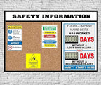 Battery Operated Custom Safety Digital Scoreboard 20" × 28" | Indoor Digital Scoreboard with Auto Day Counter | No Power Cord Needed | Track Days Without Accident Sign for Workplace Safety