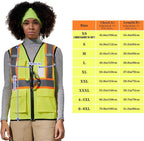 AYKRM Custom Logo Personalised Printed High Visibility Reflective 2 two tone work construction Safety Vest
