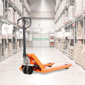 Tory Carrier Pallet Jack 5500 Lbs Capacity 48" Length x 21" Width Forks Standard Duty Pallet Trucks, Hand Truck, Manual Pallet Jack, Orange