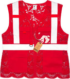 Lace-Mesh Safety Vest for Women & Men - Breathable, High Visibility Vest with Zipper & ANSI Class 2 Reflective Strips
