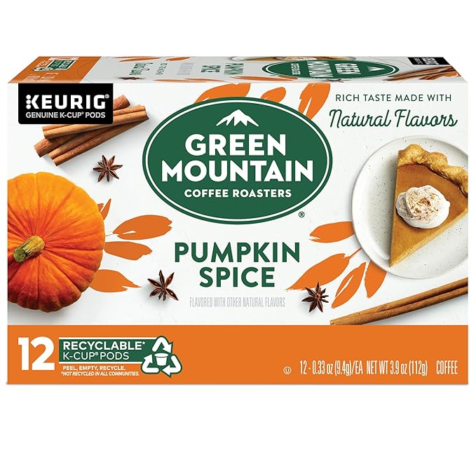 Green Mountain Coffee Roasters Seasonal Selections Pumpkin Spice 12 Count