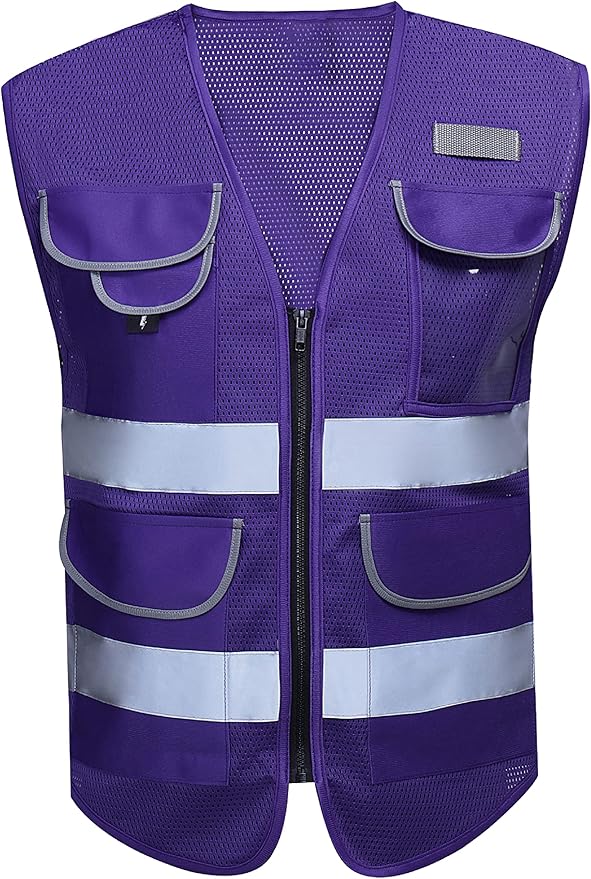 Shine Bright Safety Vest - High Visibility with Reflective Straps and Pockets – Premium, Soft, Durable, and Breathable