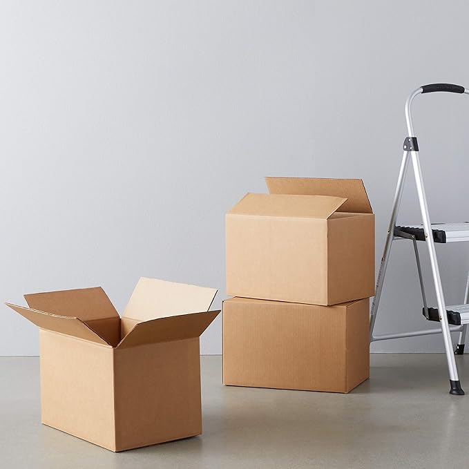 Amazon Basics Cardboard Moving Boxes, 15 Pack, Small, Brown, 16" x 10" x 10"