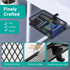 Clip-on Drawer organizers, desk organizer,can be clipped around the table to store small items. (Black - Big), Bronze Gold