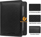 Car Registration and Insurance Holder with Magnetic Shut, Vehicle License Document Glove Box Compartment Organizer - For Documents, License, Cards