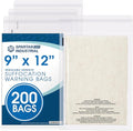 Spartan Industrial - 9” X 12” (200 Count) Self Seal Clear Poly Bags with Suffocation Warning for Packaging, T Shirts - Resealable Glue