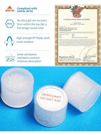 0.5 Gram 2000 Pack Silica Gel Canister, Silica Gel Capsules, Silica Gel Packets, Moisture Absorbers for Food Storage, Food Grade Desiccant Dehumidifiers