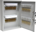 STEELMASTER by BankSupplies 60 Key Cabinet | Dual Lock Control Key Box | Welded 22 Gauge Steel Construction | Scratch Resistant | Write-On Key Tags for Easy Identification