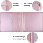 Wisdompro Small Car Registration and Insurance Documents Holder - Premium PU Leather Vehicle Glove Box Paperwork Wallet Case Organizer for ID, Driver's License, Key Contact Information Cards