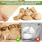 Honeycomb Packing Paper Wrap 15''x20520" (1710 ft), Substitute Alternative for Bubble Cushioning Wrap for Moving Shipping Packaging, Recyclable Moving Supplies with 48 Fragile Sticker Labels