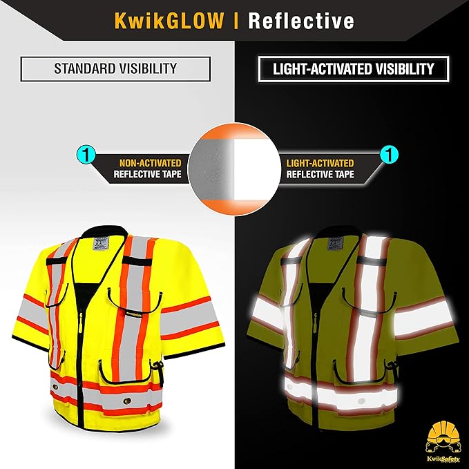 KwikSafety - Charlotte, NC - GODFATHER Safety Vest [CUSHIONED COLLAR + TABLET POCKET] ANSI OSHA