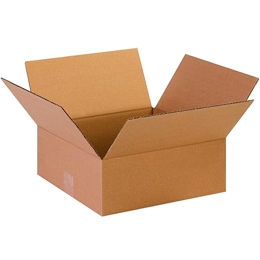 TAPE LOGIC 13 x 13 x 5 Corrugated Cardboard Boxes, Flat 13"L x 13"W x 5"H, Pack of 25 | Shipping, Packaging, Moving, Storage Box for Home or Business, Strong Wholesale Bulk Boxes