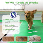 39" x 100' Heavy-Duty Floor Protection | Construction Grade Carpet Protector | Drop Cloth Plastic Film for Hardwood Floors | Waterproof Painters Covering with No Residue (Green)
