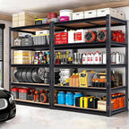72" H Storage Shelves,Storage Shelves Heavy Duty,2400LBS Metal Shelving Units,Adjustable Garage Shelving Heavy Duty for Garage Storage,Warehouse,16"x35.5"x72"