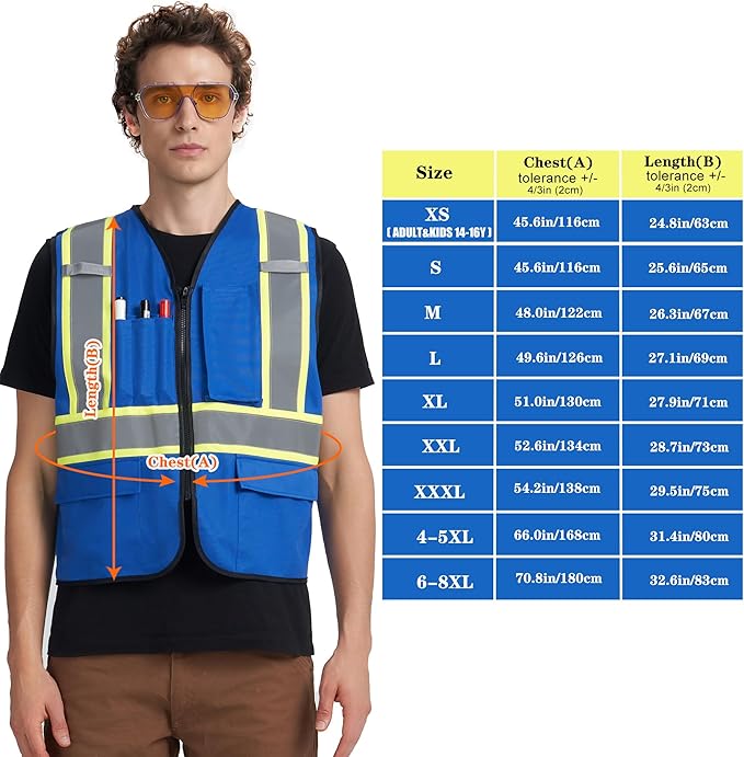 A-KSAFETY Custom High Visibility Reflective Safety Vest with logo
