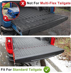 TripleAliners Compatible with Chevy Silverado & GMC Sierra 1500 2019-2025 2026 Accessories Standard Tailgate Mat with Tailgate Cap Top Protector Full-Coverage All Weather Truck Bed Cover