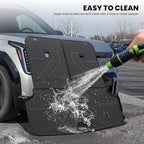 LASFIT Cargo Mats & Backrest for Kia EV9 2024 2025 2026, All Weather TPE Car Trunk Mats Custom Fit for Kia EV9 2026 2025 2024 Cargo Liners & Seatback, Black