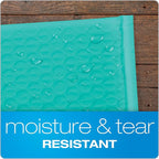 Quality Park Bubble Mailers, 6 x 9 Inch, Teal Poly Mailers, Padded Envelopes, Shipping Envelopes, Water Resistant, Self Seal, 50 Per Box (QUA85857)