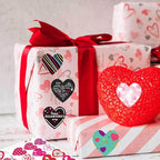 100-200pcs Custom Stickers Labels HeartPersonalized Stickers Wedding Favor Sticker for Gift Boxes Valentine's Day in 1.2“，2”，3“