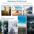 Double-Sided Removable Tape – 1" x 16.5 FT Heavy Duty PE Foam Mounting Tape with Adhesion Promoters – Wall-Safe Waterproof Damage-Free for Posters, Picture Hanging & Painted Walls