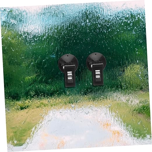 Mikinona 1 Pair Car Suction Cup Clamp Car Mounted Clamp Car Accessory Car Supply Car Note Pad Holder Memo Windscreen Holder Parking Permit Holder Suction Car Clamp Cars Glasses Car Clip PVC