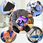 Clipboard with Storage,Office Supplies Nursing Clipboards Folder with Pen Holder Plastic Foldable Clip Board with Storage for Nurse Teacher,Purple Dragon