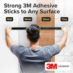 Super Sticky Magnetic Tape (10 feet x 1/2 inch) - Stong Magnet Strip with Adhesive Backing for DIY & Crafts - Easy to Cut and Mount on Fridges, Whiteboards & More