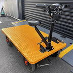 Electric Foldable Platform Truck 600Kg Capacity Steel Push Cart Portable Durable Folding Hand Truck for Warehouses Homes Businesses Space-Saving Transport Trolley