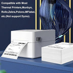 SJPACK 4 x 6 Fanfold Label, 10000 Thermal Shipping Labels for FedEx Shipping Label (10 Stack- 10000 Labels)