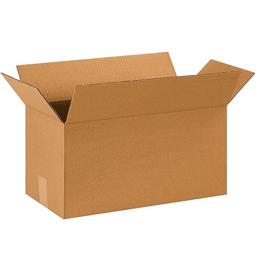 BOX USA Shipping Boxes 18"L x 9"W x 9"H 25-Pack Long Corrugated Boxes for Moving, Shipping, Mailing, Packing, Packaging and Storage