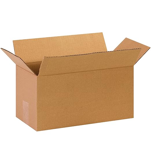 BOX USA Shipping Boxes 14"L x 7"W x 7"H 25-Pack Long Corrugated Boxes for Moving, Shipping, Mailing, Packing, Packaging and Storage