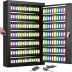 175 Keys Key Lock Box, Anti-Theft Key Cabinet with Key Tags, Key Organizer Wall Mount for Car Garage House Rental Office Business