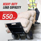 ZW4250 Electric Dolly Stair Climbing Cart, 1500W Powered Stair Climber Hand Truck Trolly, 550lbs Load Capacity Motorized Stair Climbing Dolly for Moving Heavy Cargoes on Stairs