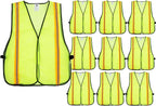 Dazonity High Visibility Reflective Safety Vest, Durable Mesh,High Visibility Reflective Strips, Fit for Men & Women, Work, Construction,Cycling, Surveyor,