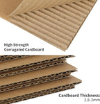 FARRAY 100 Pack Shipping Boxes 5x5x5 inches, Study Corrugated Small Cardboard Boxes for Mailing Packing, Brown