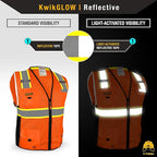 KwikSafety - Charlotte, NC - BIG KAHUNA Safety Vest [2 PACK] Class 2 ANSI OSHA Reflective Vest Durable High Visibility Vest Construction Safety Vest for Men Industrial Work Gear/Orange 3XL