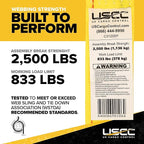 US Cargo Control E-Track Cam Buckle Straps (8-Pack), 2 Inch x 12 Foot E Track Straps with Cam Buckle and Spring E-Fittings, 2,500 LBS Break Strength, Easy-to-Use Tiedowns in Vans and Trailers