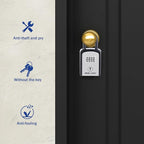 Iron Lock® Key Lock Box Portable with U-Shackle – Small Waterproof Heavy-Duty Metal Safe with 4-Digit Combination for Spare Keys Outside on Door Knob, Fence, or Gate (Grey, Small)