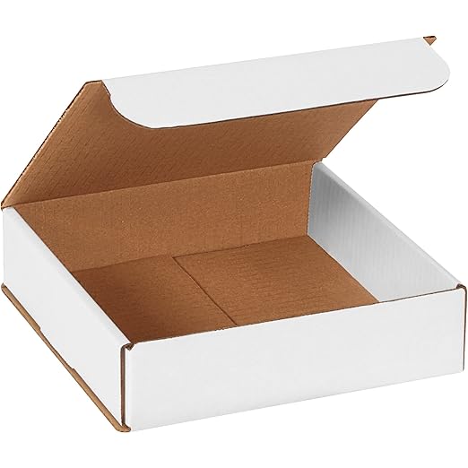 Box USA BM882 8"L x 8"W x 2"H, White (Pack of 50)