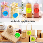 3 x 3 Inch Round Thermal Labels Fluorescent Circle Colored Sticker Label 2000pcs 3 inch Color Coding Round Stickers Printable Waterproof for Office Garage DIY Sticker Barcodes Name Tag, Mix Color