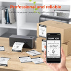 MUNBYN 4x6 Inch Direct Thermal Labels, 1000 Sheets/2 Rolls(500 Pcs per Roll), Shipping Paper for Thermal Printers, Permanent Adhesive Mailing Postage Labels for Shipping Packages