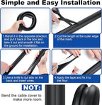 4ft Cord Hider Floor, LZEOY Heavy Duty Cord Covers for Wires on Floor, Brown Floor Cable Management, Hide Cord Cover Floor, Electrical Cable Hider Cord Protector Floor, Cable Cavity: 0.78" W x 0.32" H