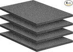 Sfcddtlg 4 Pcs Pick Apart Foam Inserts- 16 x 12 x 1 Inch Pick and Pluck Foam Sheets- Pluck Pre Cubed Foam Pads for Toolbox Game Box Cases Camera Storage Drawer